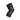 Genouillère Floky Knee Support noire - genou gauche - vue de côté