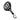 Raquette de Padel Wilson Optix V1 2025 Noire - vue de trois-quart, avec un profil adapté aux joueurs en quête de contrôle