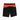 Short de Padel Nox Team Noir - vue de derrière avec motifs noir et rouge