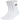 Chaussettes Adidas SPW CRW Blanc (x3) - vue de côté