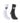 Chaussettes Bullpadel BP-263 (x2) - vue de côté, coloris blanc et noir