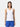 Débardeur Femme Head Club 25 Tech Blanc/Bleu royal - vue de la joueuse portant de face