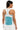 Débardeur de Padel Femme Nox Pro Bleu Turquoise - vue de la joueuse portant de dos