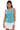 Débardeur de Padel Femme Nox Pro Bleu Turquoise - vue de la joueuse portant de face