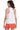 Débardeur Femme Nox Team Fit Blanc - vue de joueuse portant de dos