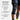 Genouillère Floky Knee Support noire genou - vue des protections pour le joueur