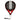 Raquette de Padel Adidas Drive Black 3.5 2026 - vue de face, raquette de forme ronde, conçue pour les joueurs débutants en quête de contrôle