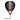 Raquette de Padel Adidas Match Black 3.4 2025 - vue de face, raquette de forme goutte d'eau, conçue pour les joueurs débutants en quête de polyvalence