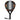 Raquette de Padel Adidas Match Black/Orange 3.5 2026 - vue de face, raquette de forme goutte d'eau, conçue pour les joueurs débutants en quête de polyvalence