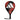 Raquette de Padel Adidas Rx Series Red 3.4 2025 - vue de face, raquette de forme ronde, conçue pour les joueurs débutants en quête de contrôle
