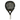 Raquette de Padel Black Crown Piton - vue de face, raquette de forme ronde, conçue pour les joueurs intermédiaires en quête de contrôle