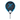 Raquette de Padel Drop Shot Explorer Pro Attack - vue de face, raquette de forme ronde, conçue pour les joueurs avancés en quête de puissance