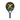 Raquette de Padel Drop Shot Kibo 3.0 - vue de face, raquette de forme ronde, conçue pour les joueurs débutants en quête de contrôle
