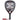 Raquette de Padel Nox Future Attack 12k Alum 2025 - vue de face, raquette de forme diamant, conçue pour les joueurs avancés en quête de puissance