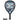 Raquette de Padel Nox Future Hybrid 12k Alum 2025 - vue de face, raquette de forme goutte d'eau, conçue pour les joueurs avancés en quête de polyvalence