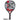 Raquette de Padel Nox X-Hero Rouge 2026 - vue de face, raquette en forme ronde conçue pour les joueurs débutants en recherche de contrôle