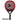 Raquette de Padel Nox X-Zero Rouge 2026 - vue de face, raquette en forme ronde conçue pour les joueurs débutants en quête de contrôle