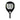 Raquette de Padel Wilson Optix V1 2025 Noire – vue de face, raquette de forme ronde, conçue pour les débutants en quête de contrôle