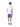T-Shirt de Padel Head Slice Blanc/Violet 2026 - vue porté joueur de dos