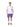 T-Shirt de Padel Head Slice Blanc/Violet 2026 - vue porté joueur de face
